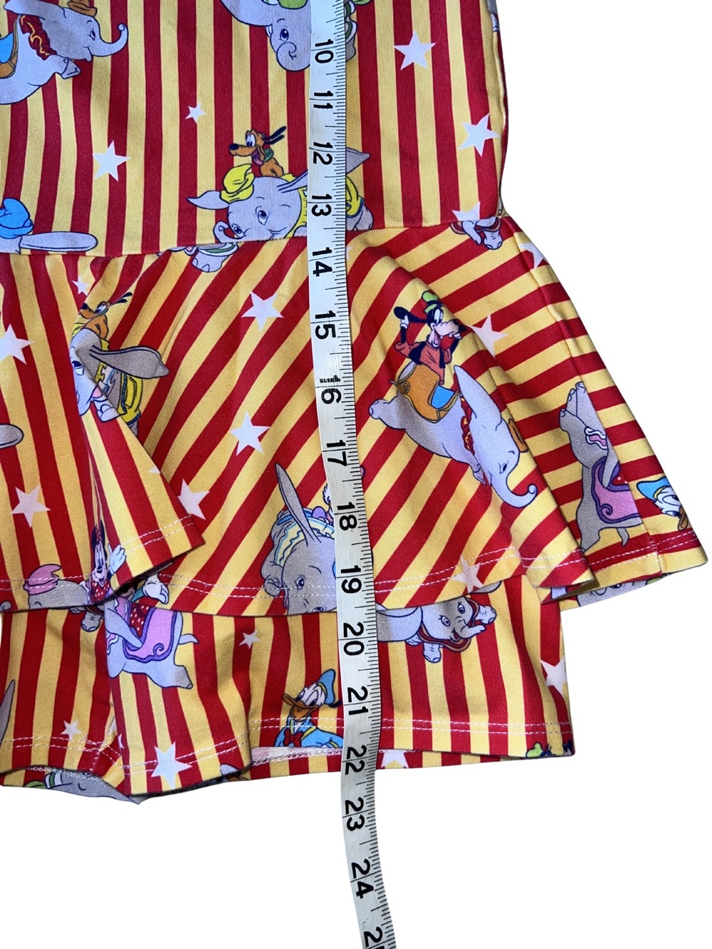 Wild Rich Kids Dumbo Striped Red Yellow Girls Romper with Bow Headband - Picture 4 of 6